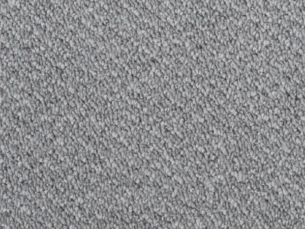 Rechteckige Draufsicht vom Vorwerk Telma Teppichboden in hellgrau – stilvoller Teppichboden für helle Wohnräume